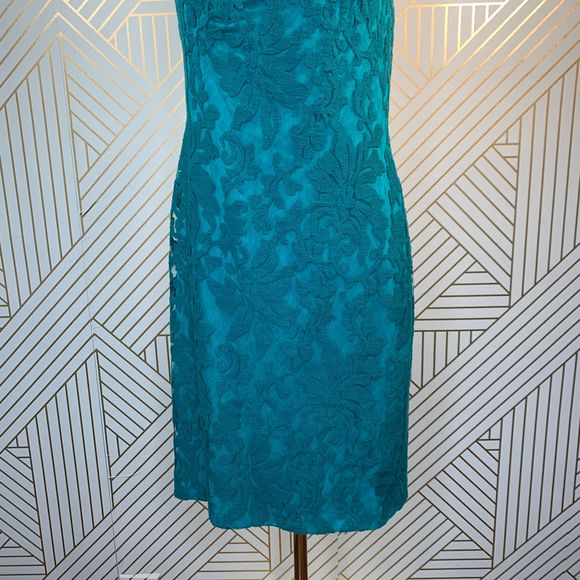 Tadashi Shoji Emerald Green Cocktail Dress - Picture 4 of 12